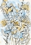 Picture of YELLOW AND BLUE BLOOMS II