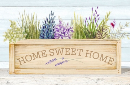 Picture of LAVENDER AND WOOD PLANTER HOME