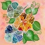 Picture of HIBISCUS BOUQUET COLLAGE