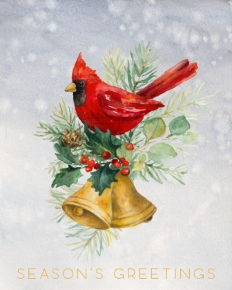 Picture of NORTHERN CARDINAL SEASONS GREETINGS