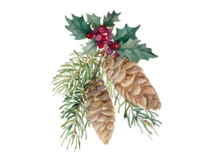 Picture of PINECONES AND HOLLY