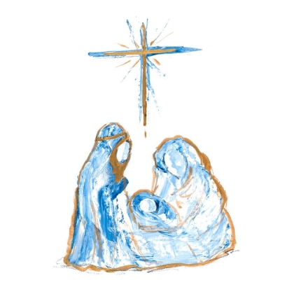 Picture of BLUE AND GOLD NATIVITY I