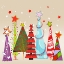 Picture of SPARKLY AND BRIGHT CHRISTMAS TREES II