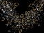 Picture of BLACK AND GOLD BUBBLES I