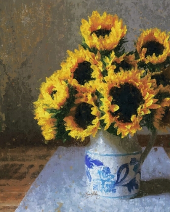 Picture of SUNFLOWERS IN PITCHER