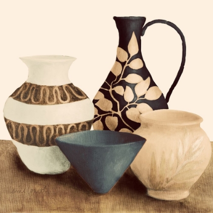 Picture of DECORATIVE BEIGE VESSELS I
