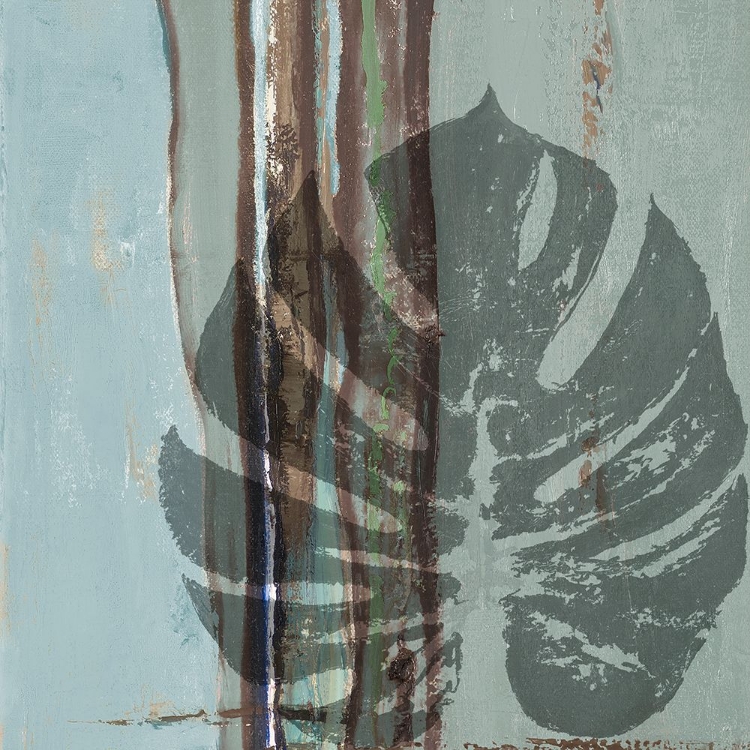Picture of TEAL HORIZON LEAF I