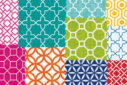 Picture of BRIGHT LATTICE TILE PATCHWORK