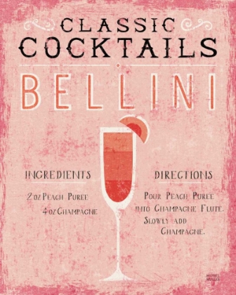 Picture of CLASSIC COCKTAILS BELLINI PINK
