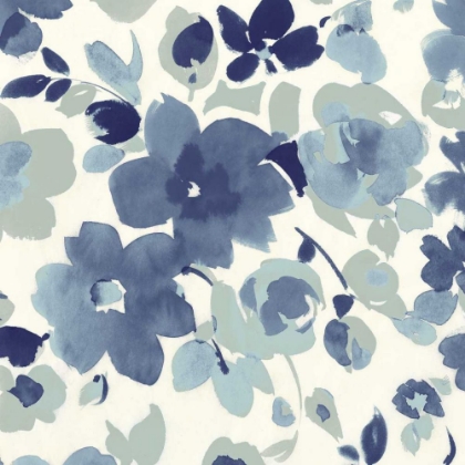 Picture of SOFT BLUE FLORALS II