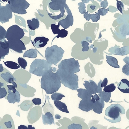 Picture of SOFT BLUE FLORALS III