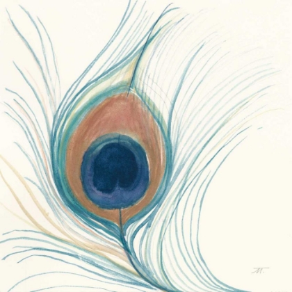 Picture of PEACOCK FEATHER II BLUE