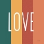 Picture of LOVE RAINBOW RETRO