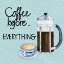 Picture of COFFEE BEFORE EVERYTHING BLUE
