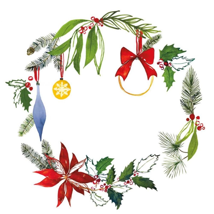 Picture of CHRISTMAS WREATH VIII