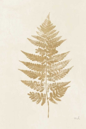 Picture of FERN PRINT I GOLD NO SHIPLAP