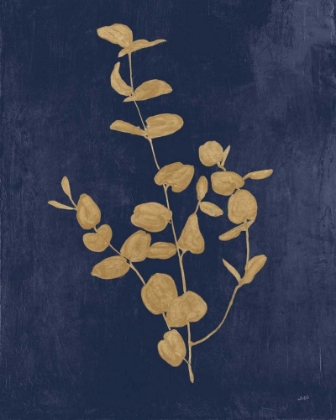 Picture of BOTANICAL STUDY II GOLD NAVY
