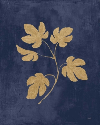Picture of BOTANICAL STUDY III GOLD NAVY