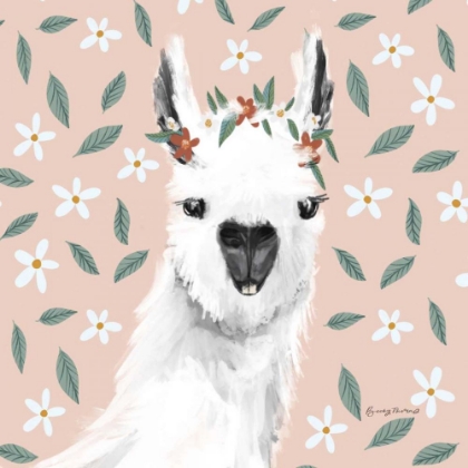 Picture of DELIGHTFUL ALPACAS I FLORAL CROP