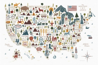 Picture of ILLUSTRATED USA WARM