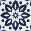 Picture of BLUE AND WHITE TILE I
