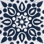 Picture of BLUE AND WHITE TILE IV
