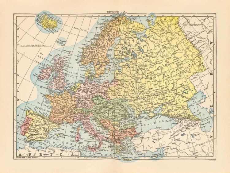 Picture of MAP OF EUROPE