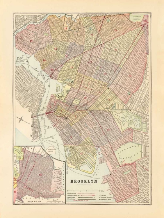 Picture of MAP OF BROOKLYN