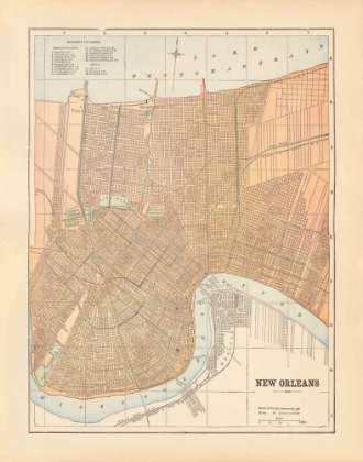 Picture of MAP OF NEW ORLEANS
