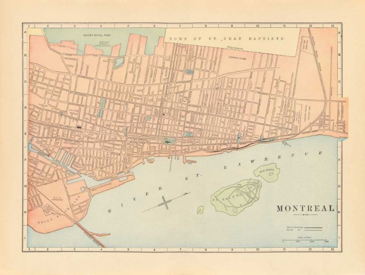 Picture of MAP OF MONTREAL