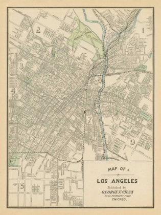 Picture of MAP OF LOS ANGELES