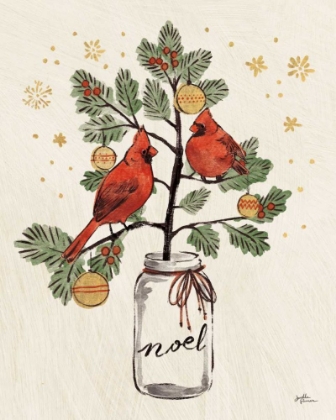 Picture of CHRISTMAS LOVEBIRDS XIV NOEL
