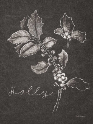 Picture of BLACK AND WHITE CHALKBOARD CHRISTMAS II