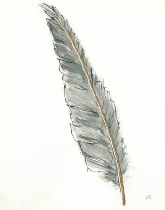 Picture of GOLD FEATHERS VI GREEN