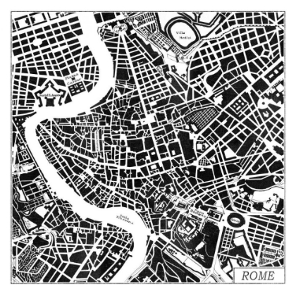 Picture of ROME MAP BLACK