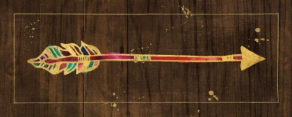 Picture of BEAUTIFUL ARROWS III ON WOOD NO WORDS