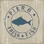 Picture of FLOURSACK NAUTICAL VIII FISH BURLAP