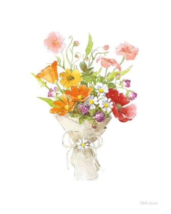 Picture of FARMHOUSE FLORAL V WHITE