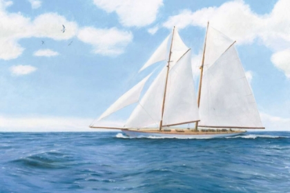 Picture of MAJESTIC SAILBOAT WHITE SAILS