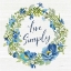 Picture of BOTANICAL BLUE VI