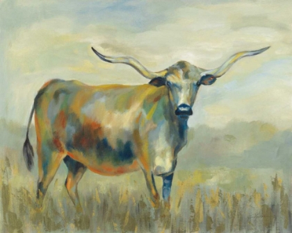 Picture of COLORFUL LONGHORN COW
