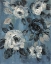 Picture of LOOSE FLOWERS ON DUSTY BLUE II