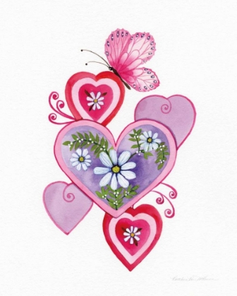 Picture of HEARTS AND FLOWERS II