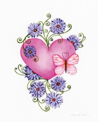 Picture of HEARTS AND FLOWERS III