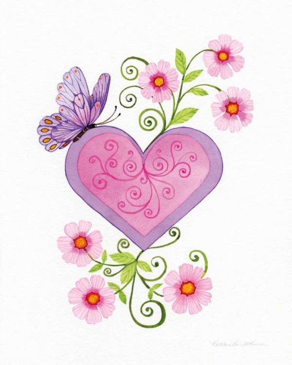 Picture of HEARTS AND FLOWERS IV