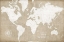 Picture of BURLAP WORLD MAP I