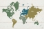 Picture of PEACE AND LODGE WORLD MAP