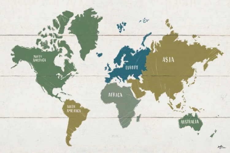 Picture of PEACE AND LODGE WORLD MAP