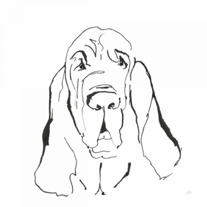 Picture of LINE DOG BLOODHOUND I