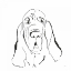 Picture of LINE DOG BLOODHOUND I